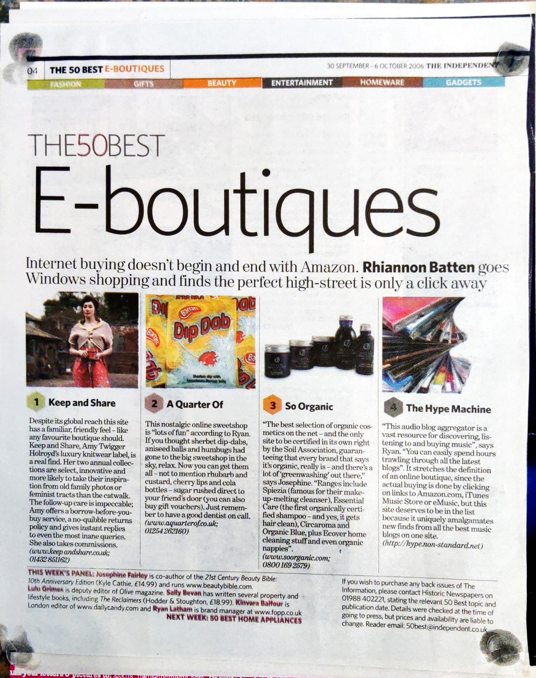 Independent eBoutiques